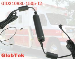 Vehicle/Automotive mounted DC/DC converter power supply provides 5V DC regulated output to a wide range of systems and applications with a wide range 1:3 input of 10-32VDC, Model GTD21088L-1505-T2 Vehicle/Automotive mounted DC/DC converter power supply provides 5V DC regulated output to a wide range of systems and applications with a wide range 1:3 input of 10-32VDC, Model GTD21088L-1505-T2